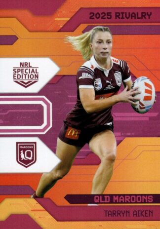 2025 NRL Rivalry Orange Special - SOR28 Tarryn Aiken QLD Maroons