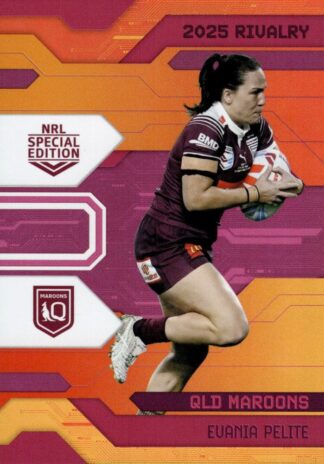 2025 NRL Rivalry Orange Special - SOR33 Evania Pelite QLD Maroons