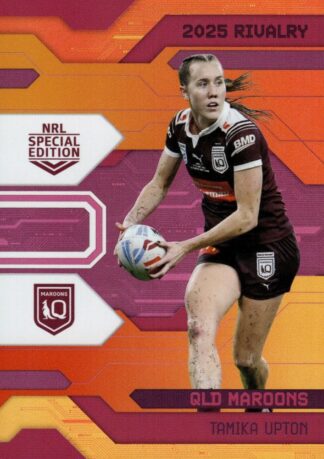 2025 NRL Rivalry Orange Special - SOR36 Tamika Upton QLD Maroons