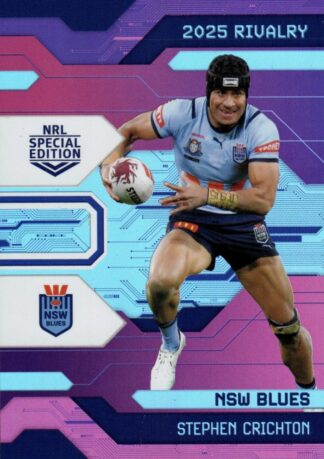 2025 NRL Rivalry Pink Special - SPP02 Stephen Crichton NSW Blues