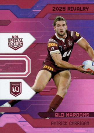 2025 NRL Rivalry Pink Special - SPP19 Patrick Carrigan QLD Maroons