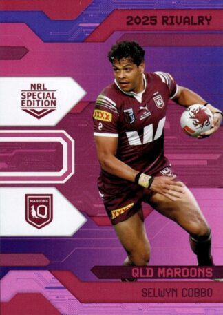 2025 NRL Rivalry Pink Special - SPP21 Selwyn Cobbo QLD Maroons