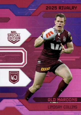 2025 NRL Rivalry Pink Special - SPP22 Lindsay Collins QLD Maroons