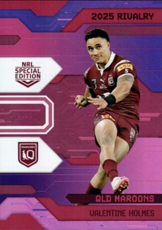 2025 NRL Rivalry Pink Special - SPP24 Valentine Holmes QLD Maroons