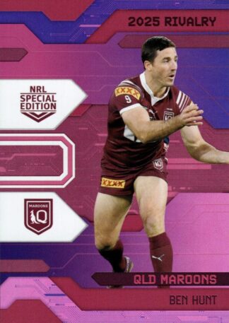 2025 NRL Rivalry Pink Special - SPP25 Ben Hunt QLD Maroons