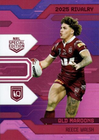 2025 NRL Rivalry Pink Special - SPP27 Reece Walsh QLD Maroons