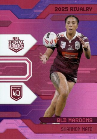 2025 NRL Rivalry Pink Special - SPP32 Shannon Mato QLD Maroons