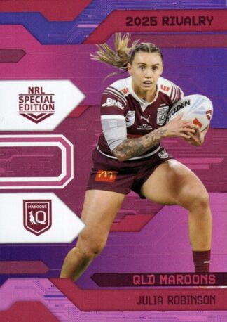 2025 NRL Rivalry Pink Special - SPP34 Julia Robinson QLD Maroons