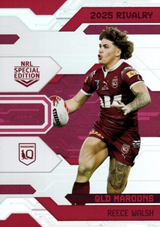 2025 NRL Rivalry Silver Special - S27 Reece Walsh QLD Maroons