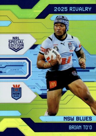 2025 NRL Rivalry Yellow Special - SYG07 Brian To'o NSW Blues
