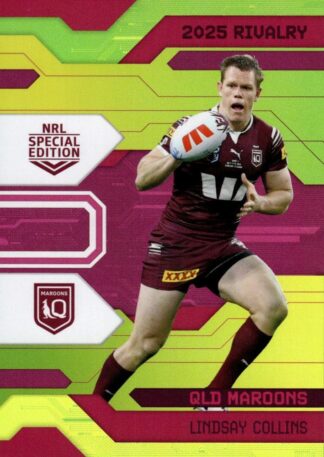 2025 NRL Rivalry Yellow Special - SYG22 Lindsay Collins QLD Maroons