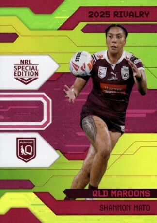 2025 NRL Rivalry Yellow Special - SYG32 Shannon Mato QLD Maroons