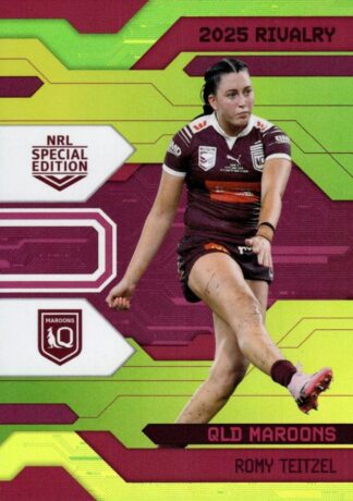 2025 NRL Rivalry Yellow Special - SYG35 Romy Teitzel QLD Maroons