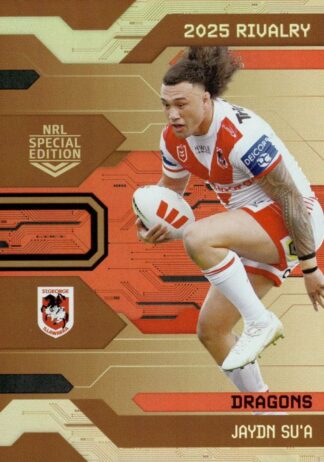 2025 NRL Rivalry Bronze Special - B42 Jaydn Su'a St George Dragons