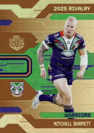 2025 NRL Rivalry Bronze Special - B46 Mitchell Barnett Warriors