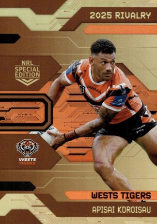 2025 NRL Rivalry Bronze Special - B50 Apisai Koroisau Wests Tigers