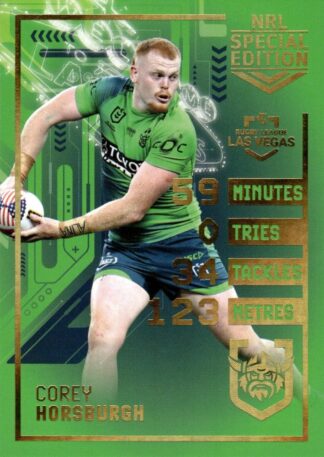 2025 NRL Rivalry Las Vegas Round - LV01 Corey Horsburgh Canberra Raiders