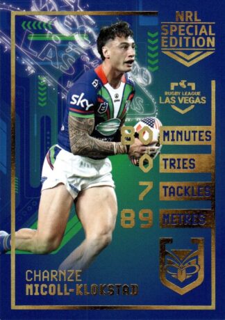 2025 NRL Rivalry Las Vegas Round - LV07 Charnze Nicoll-Klokstad Warriors