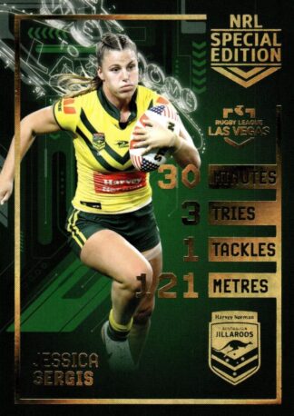 2025 NRL Rivalry Las Vegas Round - LV11 Jessica Sergis Australian Jillaroos