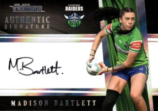 2025 NRL Traders NRLW Black Authentics Signature - AB19 Madison Bartlett Canberra Raiders