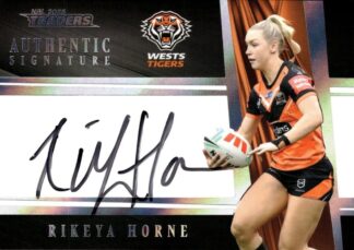 2025 NRL Traders NRLW Black Authentics Signature - AB27 Rikeya Horne Wests Tigers