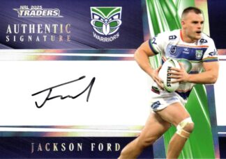 2025 NRL Traders NRL Team Authentics Signature - AT16 Jackson Ford Warriors
