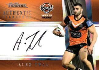 2025 NRL Traders NRL Team Authentics Signature - AT17 Alex Twal Wests Tigers