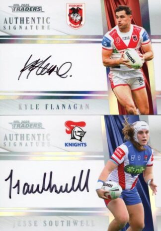 2025 NRL Traders White Authentics Signatures