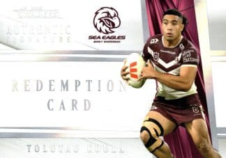 2025 NRL Traders NRL White Authentics Signature - AW07 Tolutau Koula Manly Sea Eagles
