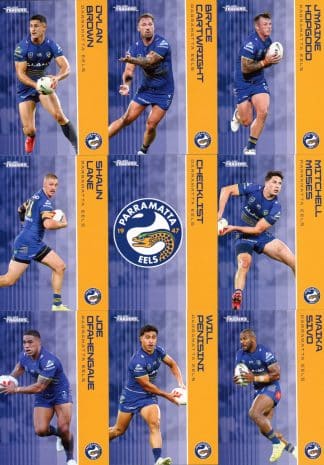 2025 NRL Traders Base Team Set - Parramatta Eels