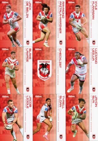 2025 NRL Traders Base Team Set - St George Dragons