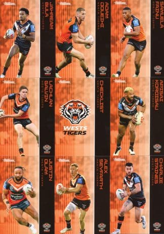 2025 NRL Traders Base Team Set - Wests Tigers