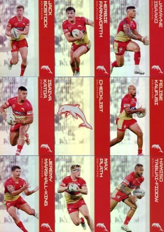 2025 NRL Traders Silver Parallel Team Set - Dolphins