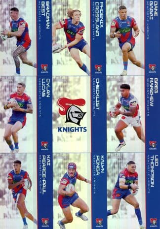 2025 NRL Traders Silver Parallel Team Set - Newcastle Knights