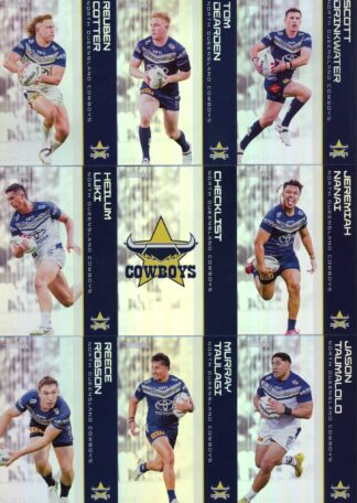 2025 NRL Traders Silver Parallel Team Set - North QLD Cowboys