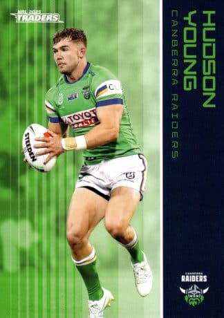 2025 NRL Traders Common Card - Base 018 Hudson Young Canberra Raiders