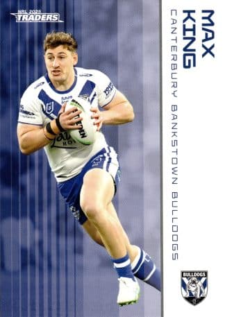 2025 NRL Traders Common Card - Base 023 Max King Canterbury Bulldogs