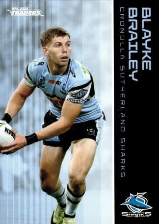 2025 NRL Traders Common Card - Base 029 Blayke Brailey Cronulla Sharks