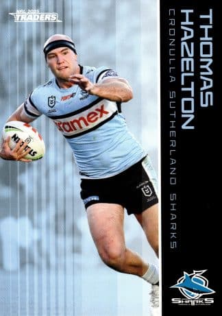 2025 NRL Traders Common Card - Base 030 Thomas Hazelton Cronulla Sharks