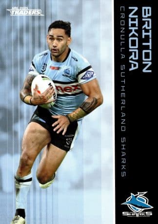 2025 NRL Traders Common Card - Base 035 Briton Nikora Cronulla Sharks