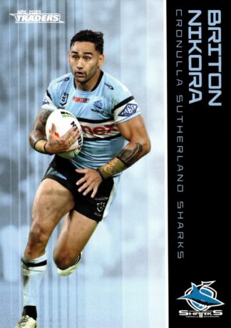 2025 NRL Traders Common Card - Base 035 Briton Nikora Cronulla Sharks