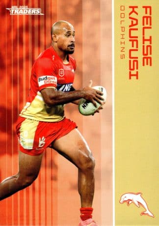 2025 NRL Traders Common Card - Base 042 Felise Kaufusi Dolphins