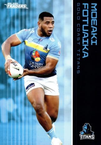 2025 NRL Traders Common Card - Base 052 Moeaki Fotuaika Gold Coast Titans