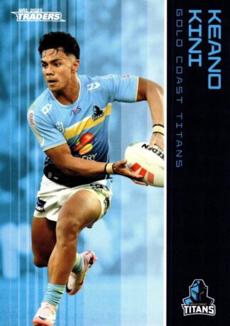 2025 NRL Traders Common Card - Base 054 Keano Kini Gold Coast Titans
