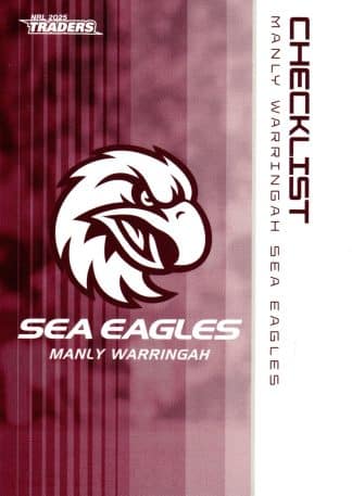 2025 NRL Traders Common Card - Base 055 Checklist Manly Sea Eagles