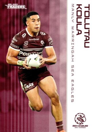 2025 NRL Traders Common Card - Base 059 Tolutau Koula Manly Sea Eagles