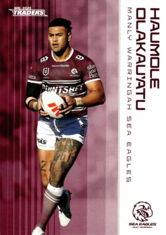 2025 NRL Traders Common Card - Base 060 Haumole Olakau`atu Manly Sea Eagles