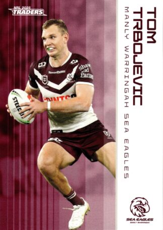 2025 NRL Traders Common Card - Base 063 Tom Trbojevic Manly Sea Eagles