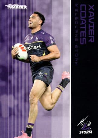 2025 NRL Traders Common Card - Base 065 Xavier Coates Melbourne Storm
