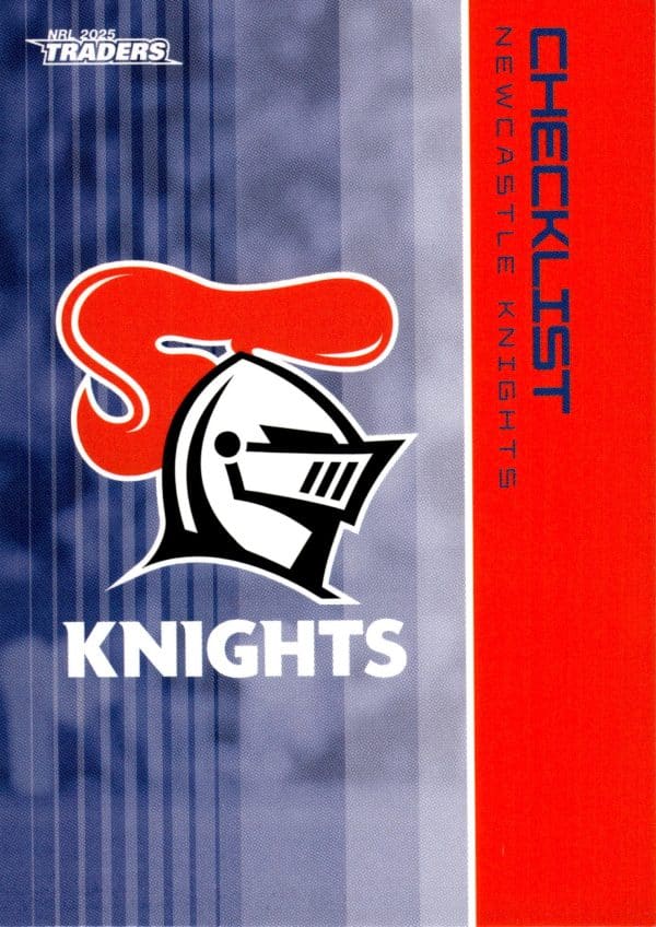 2025 NRL Traders Common Card - Base 073 Checklist Newcastle Knights